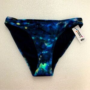 Knix Teen Period Swim Bikini Bottom - Tie Dye Oasis